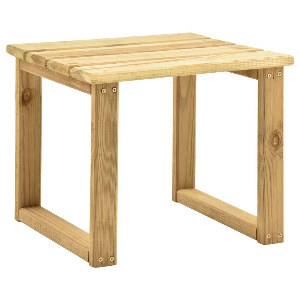 Chaise longue | Transat | Bain de soleil de jardin avec table et coussin Pin imprégné - Image 5