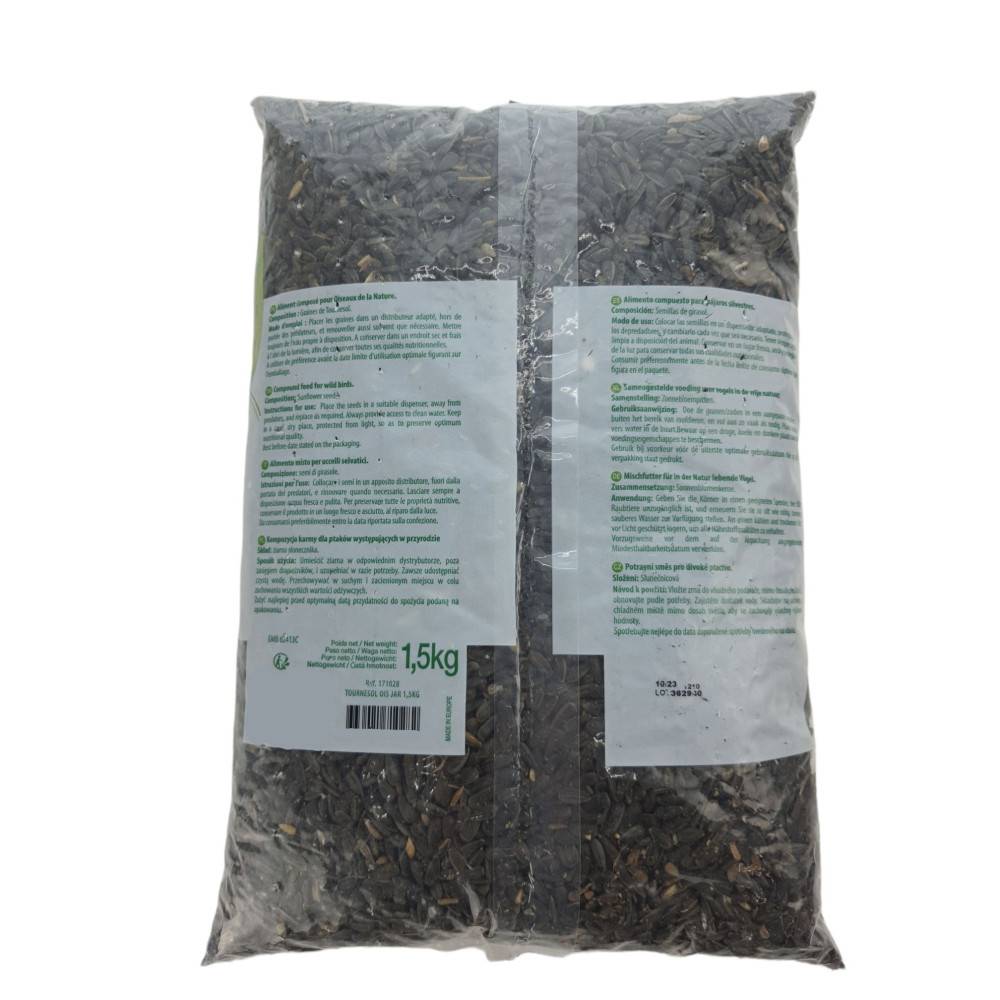 Zolux - Tournesol graine pour oiseaux de jardin sac 1.5 kg - Image 2