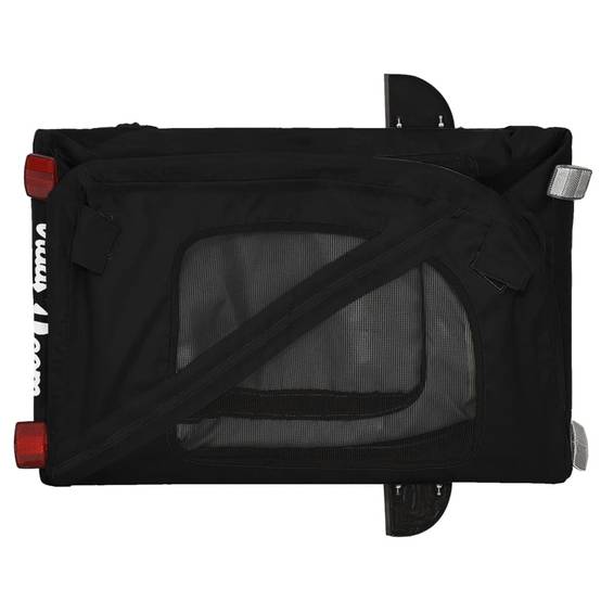 Remorque de vélo pour animaux fer et tissu Oxford noir 134 x 68 x 72 cm - PANGIVO - Image 9