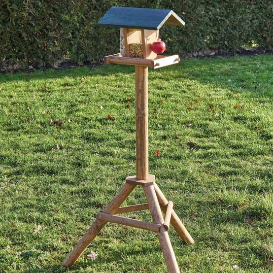 Mangeoire oiseaux exterieur pour oiseaux sauvage avec support modele-Super oiseau - Image 1