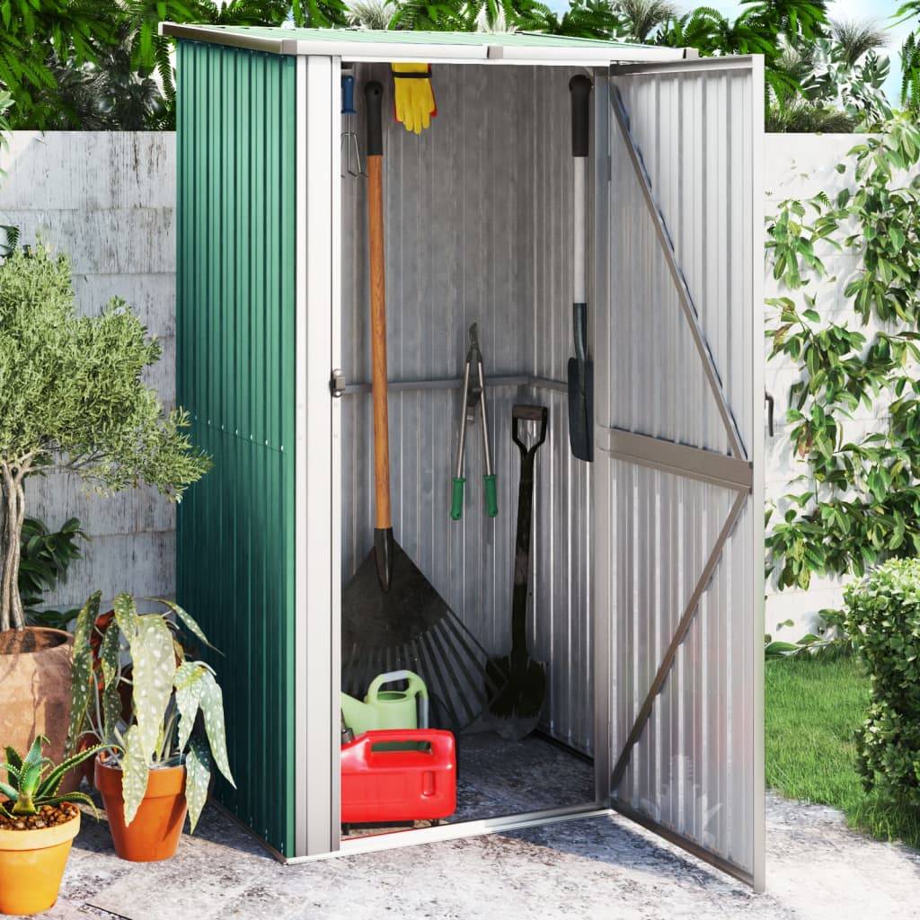 Vidaxl - Abri de jardin vert 118,5 x 97 x 209,5 cm Acier galvanisé vidaXL 150899 - Image 1