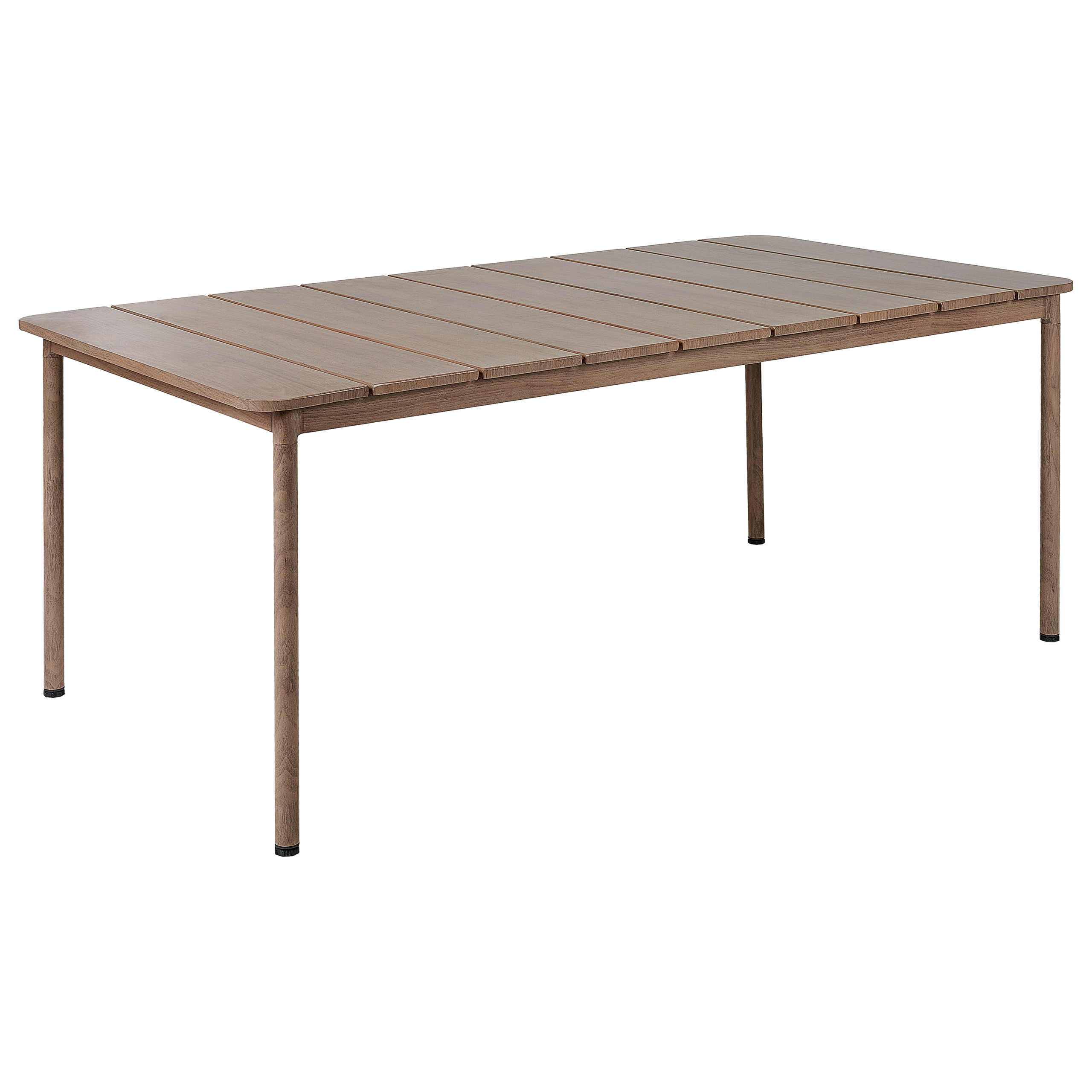 Beliani - Table de repas, 6 Personnes Aluminium Marron FLAVIA - Beliani - Image 2
