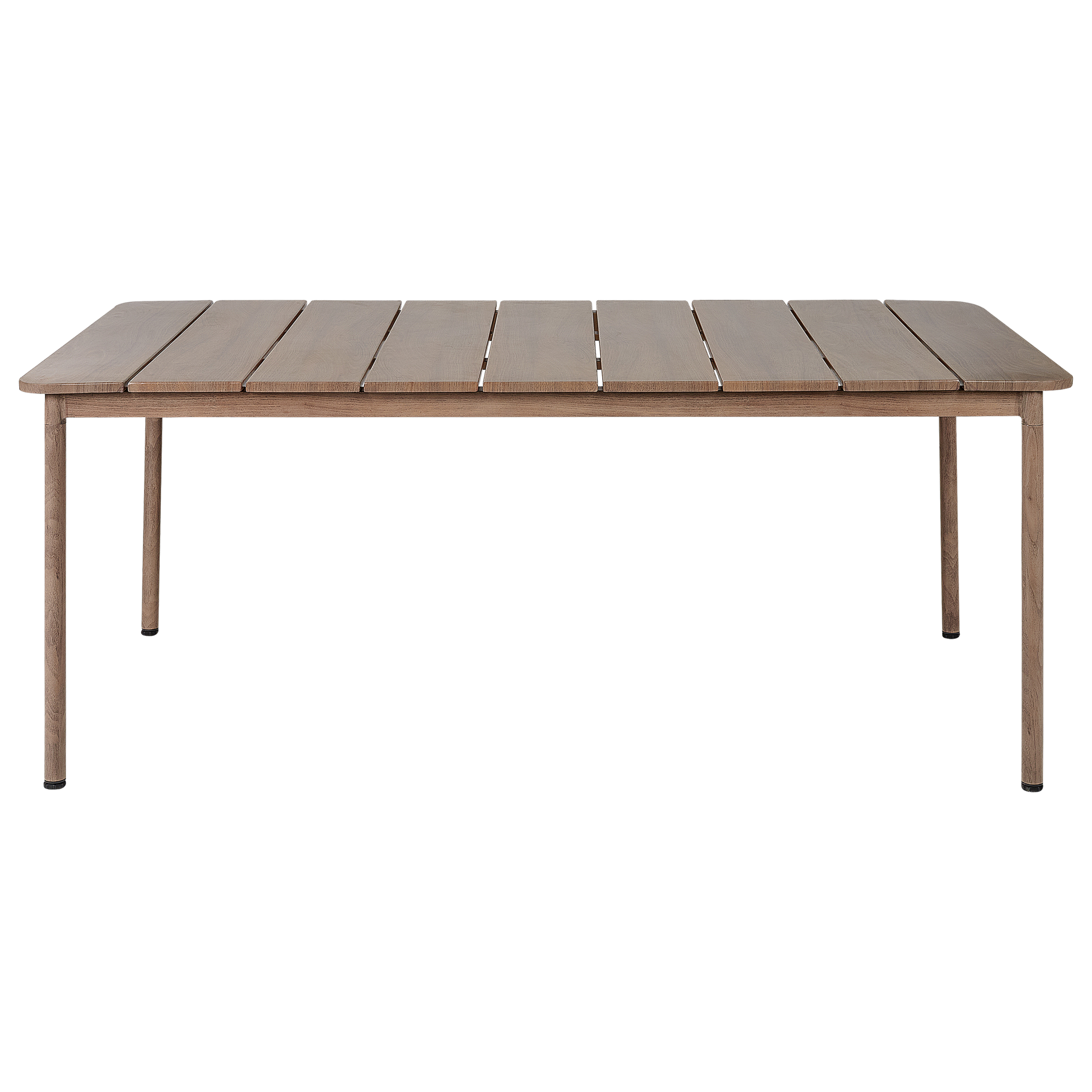 Beliani - Table de repas, 6 Personnes Aluminium Marron FLAVIA - Beliani - Image 5