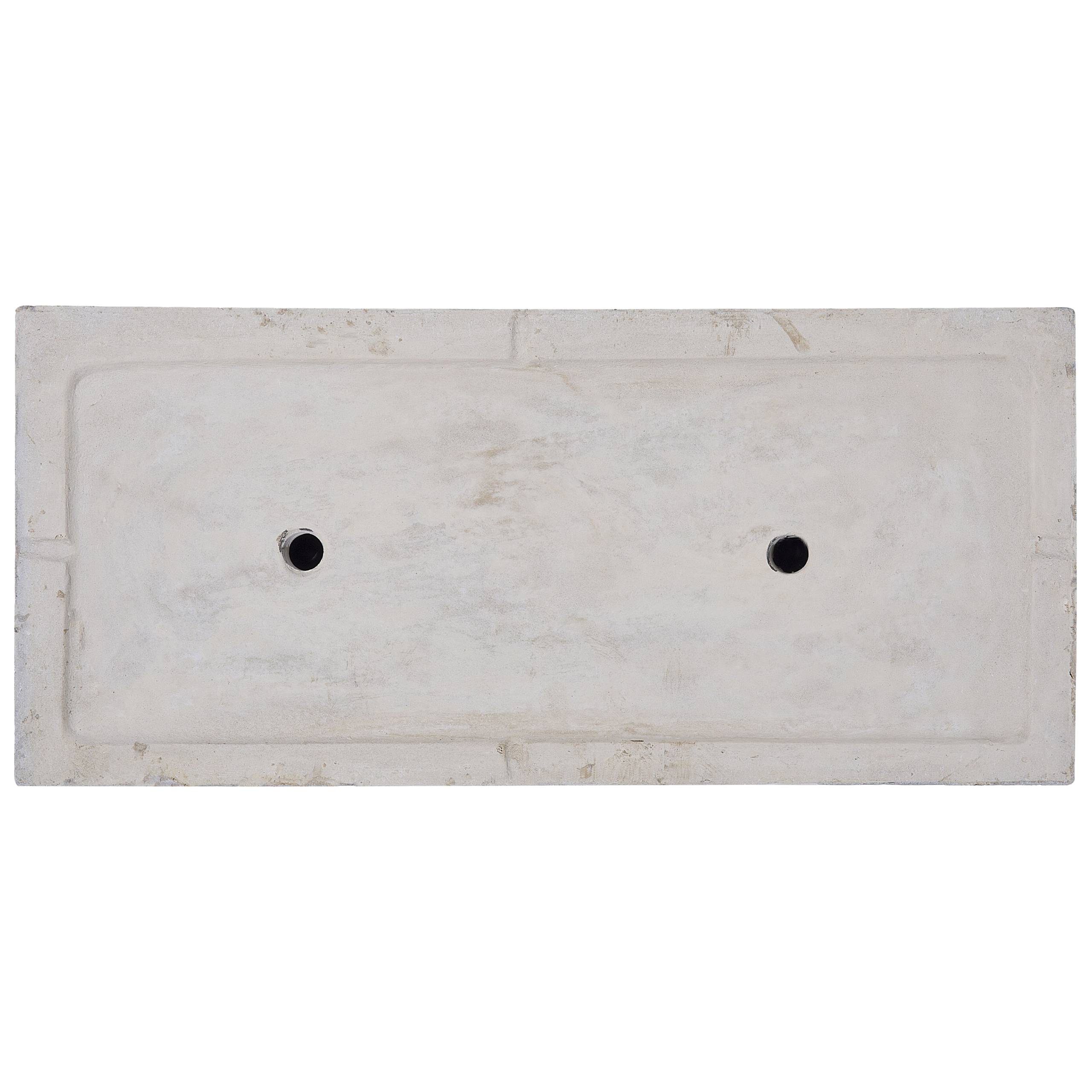 Beliani - Cache-pot d'extérieur Fibre d'argile Blanc MYRA - 60x29x30- Beliani - Image 8