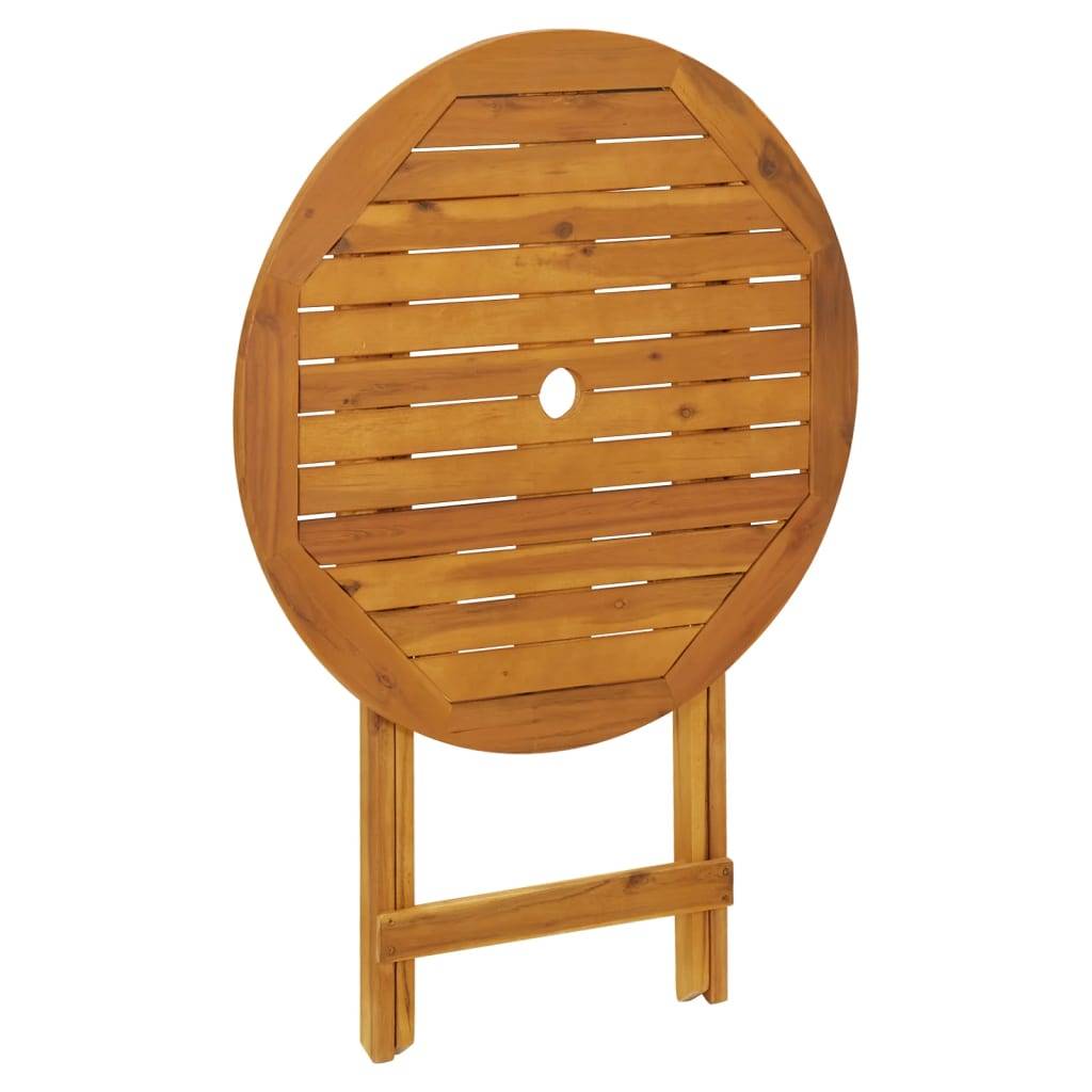 Maison Chic - Ensemble de bistro 3 pcs | Mobilier d'extérieur bleu et blanc tissu et bois massif Maison Chic - Image 8