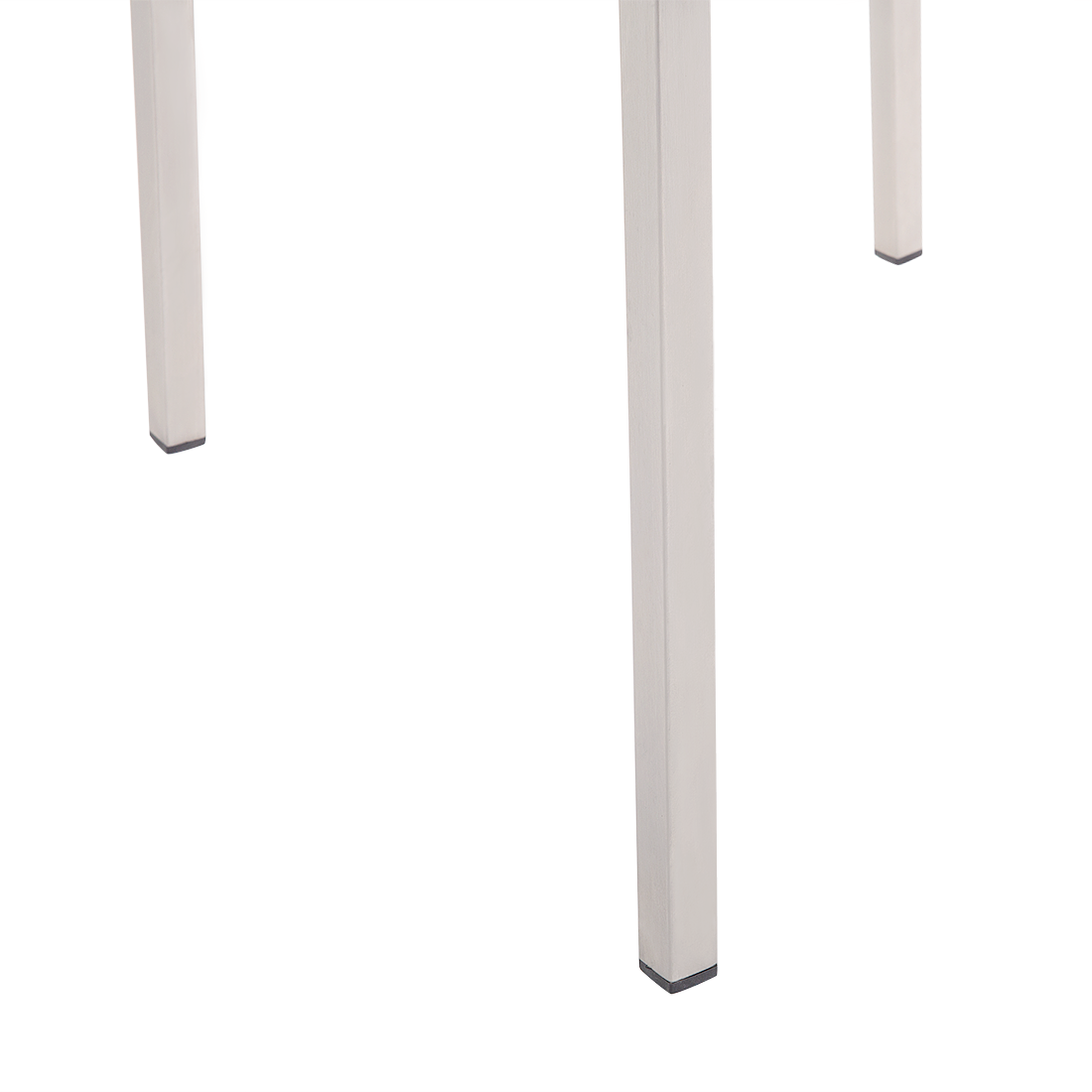 Lot 2 Chaises de Jardin en Acier Inox et Textile Gris Design Moderne Élégant et Tendance pour Terrasse ou Balcon - Image 6
