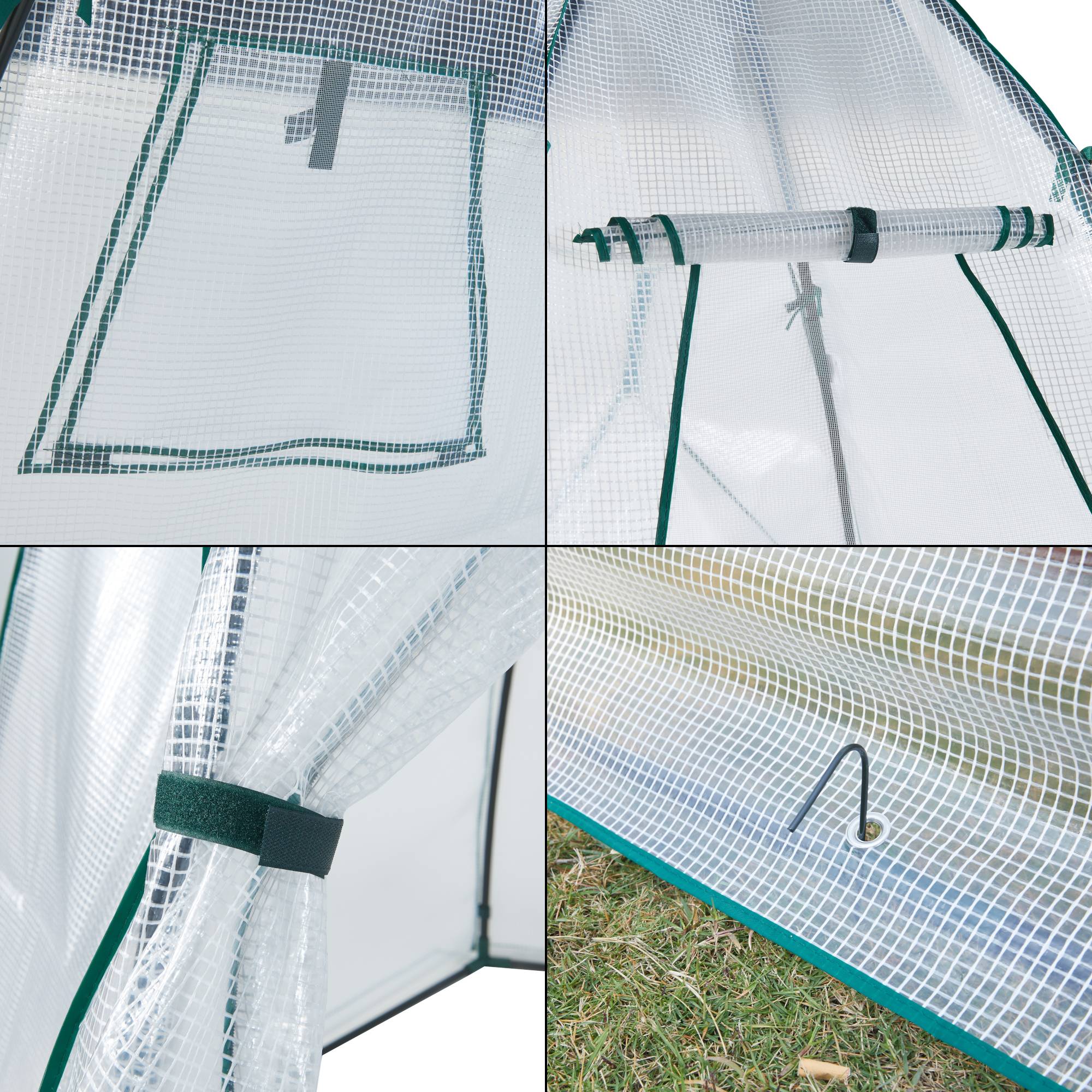 Serre de jardin Hunze 200 x 240 cm blanc vert [en.casa] - Image 7