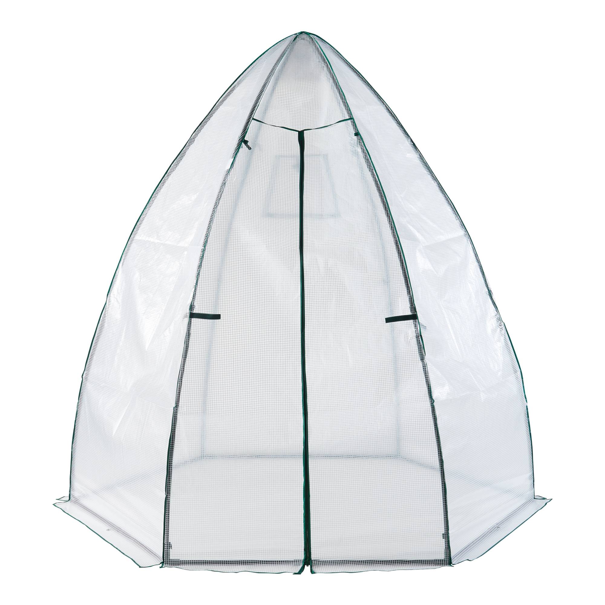 Serre de jardin Hunze 200 x 240 cm blanc vert [en.casa] - Image 1