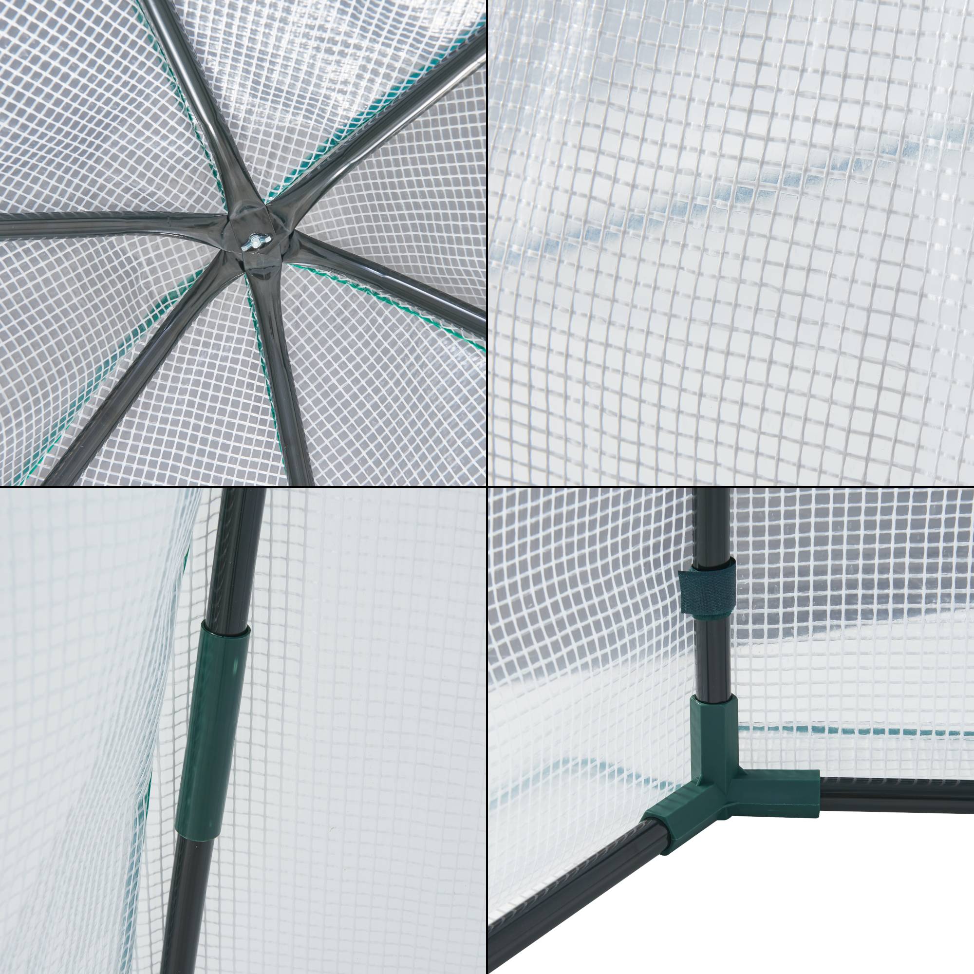 Serre de jardin Hunze 200 x 240 cm blanc vert [en.casa] - Image 6