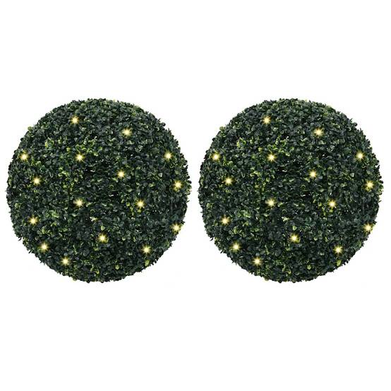 Boules de buis artificielles polyéthylène vert 52 x 52 x 52 cm, poids:4.75kg - PANGIVO - Image 1