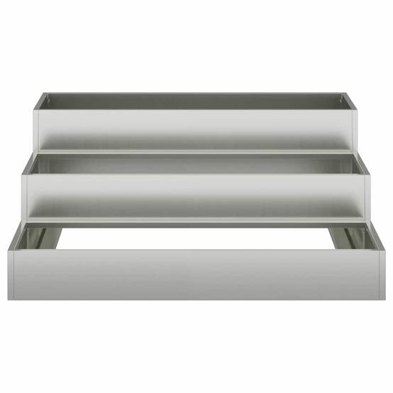 Jardinière Carrée Acier Galvanisé Potager Surélevé Jardin Argent 90cm – ComfortXL Outdoor Living - Image 6