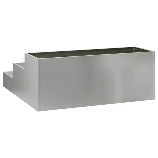 Jardinière Carrée Acier Galvanisé Potager Surélevé Jardin Argent 90cm – ComfortXL Outdoor Living - Image 5