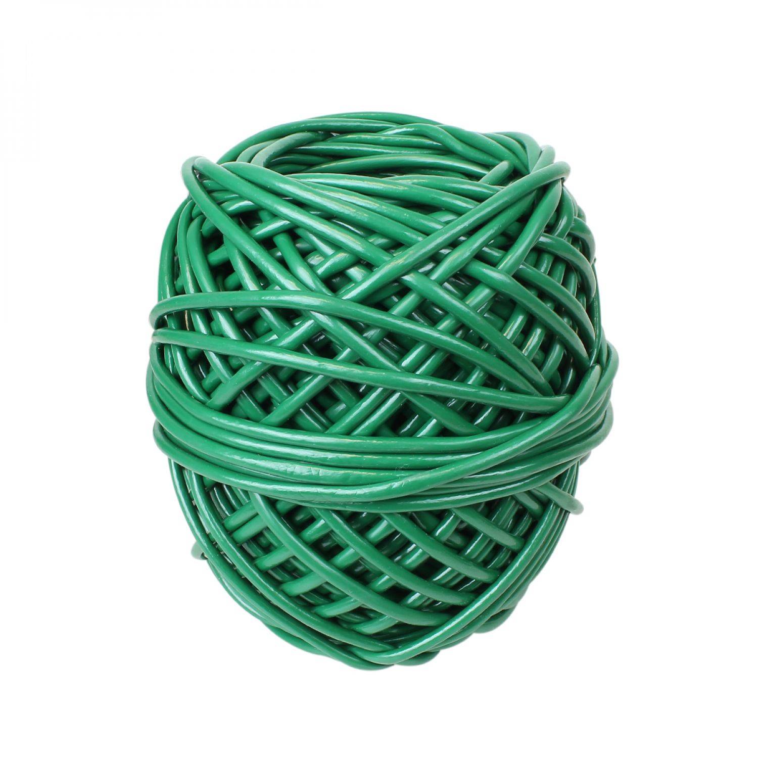 Linxor - Bobine de lien de tuteurage, tube creux antigel en PVC, pour plantes et arbustes d'intérieur ou extérieur - Diam 4,5 mm x 100 m - Vert - Linxor - Image 1