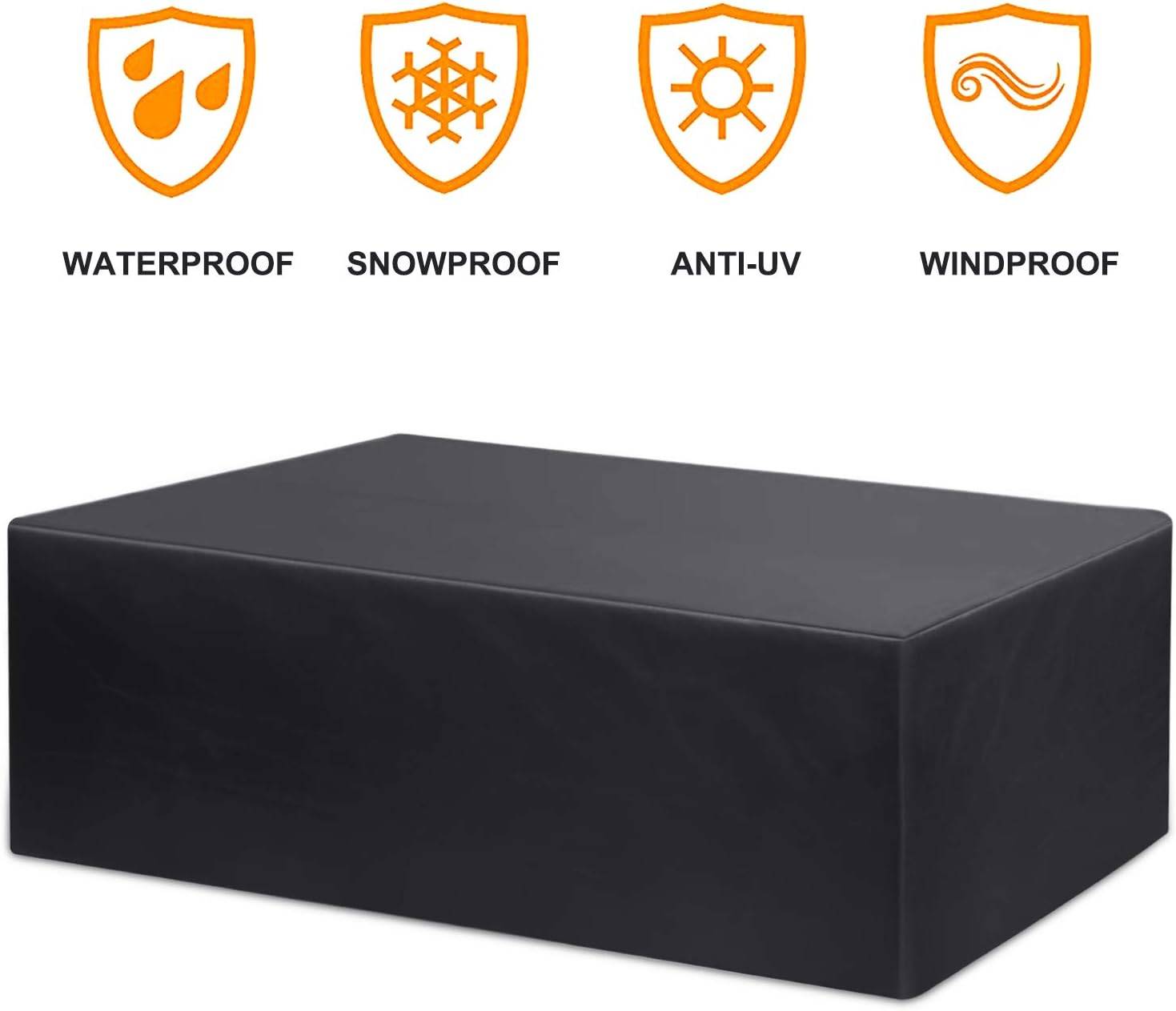 IntiMeg - Housse de mobilier de jardin Table de jardin étanche Housse de protection pour coin salon de mobilier de jardin - 200*160*70CM IntiMeg - Image 1