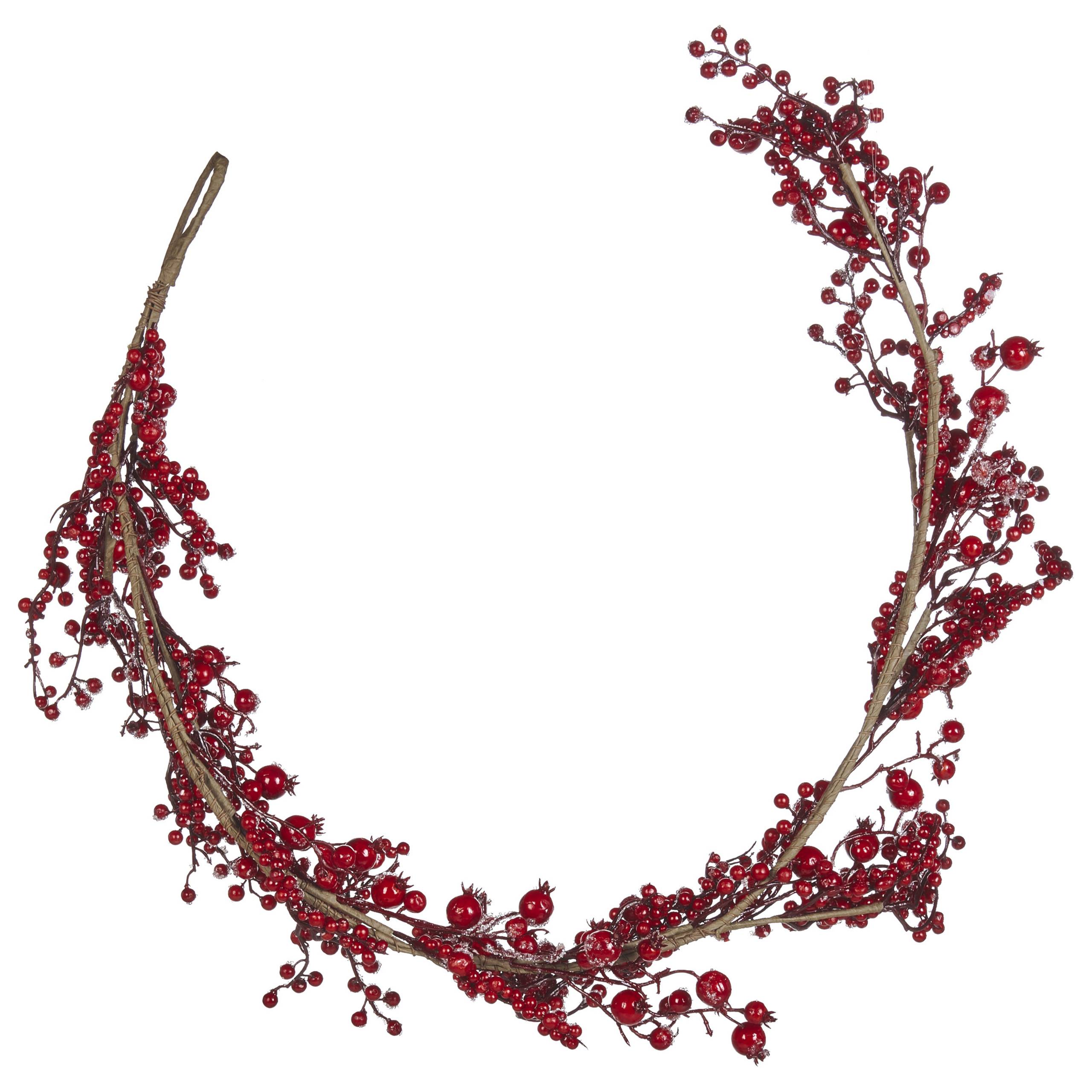 Beliani - Guirlande de Noël Matière synthétique Rouge TARIFA - Beliani - Image 1