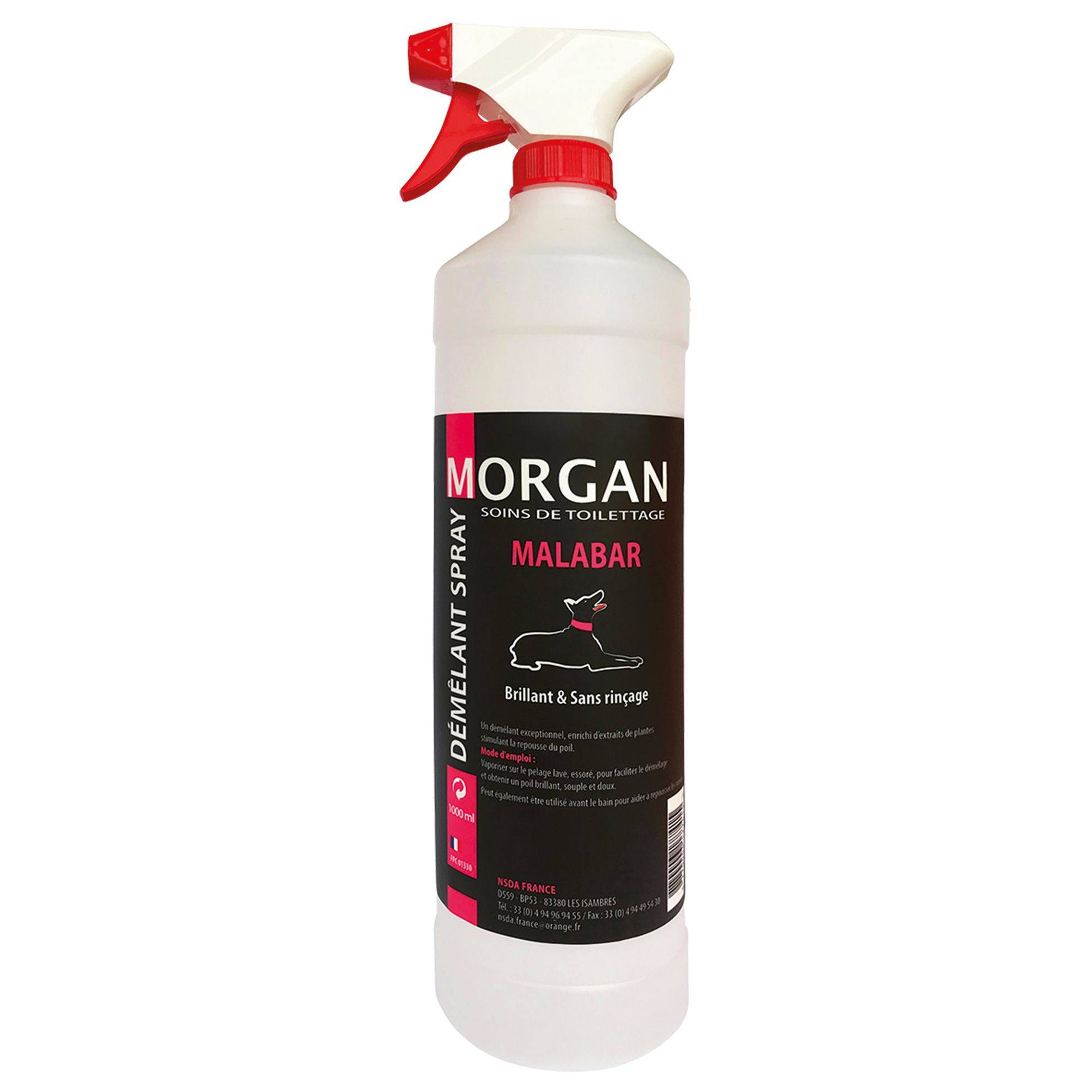 Spray démêlant senteur Malabar Morgan : 1L MORGAN