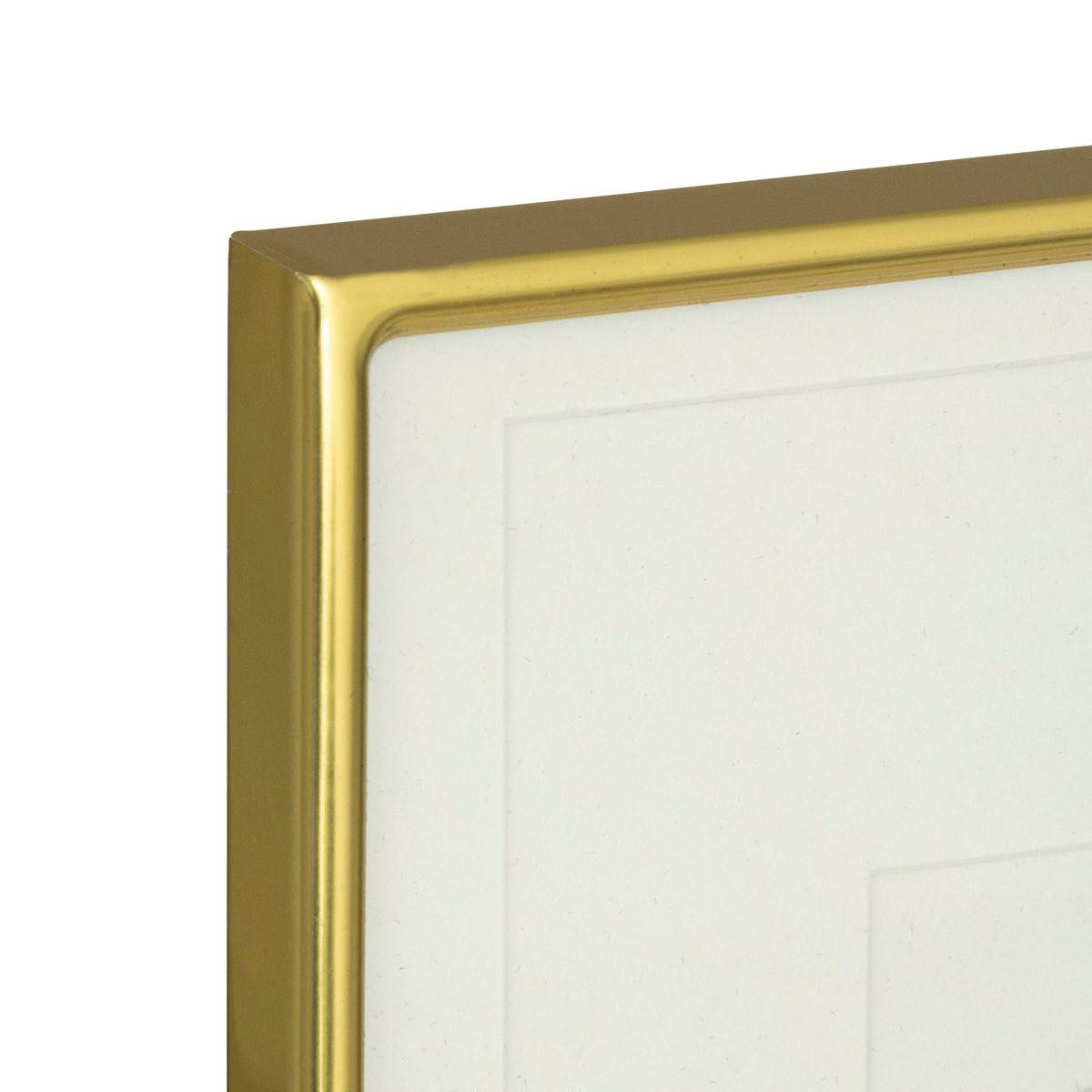 Cadre photo 4 tailles d'insert en métal doré à poser ou à susprendre 20 x 25 cm - Image 2