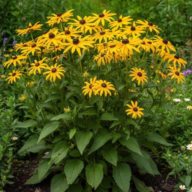 Rudbeckia lumineuse Goldsturm à fleurs Jaune/Noir - feuillage Caduc - Godet - 5/20 cm - Image 1
