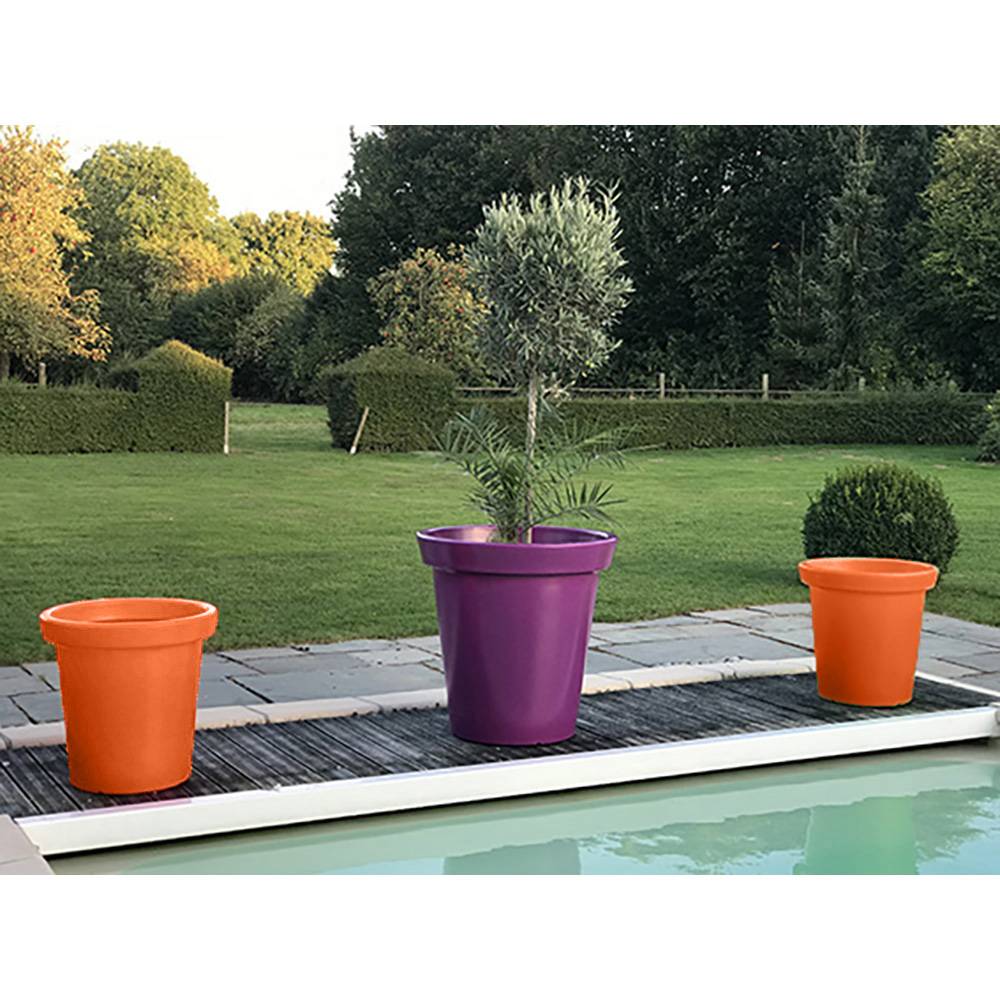 Plast'Up Rotomoulage - Pot de fleurs rond xxl delight 75l- lot de 2 - Image 3