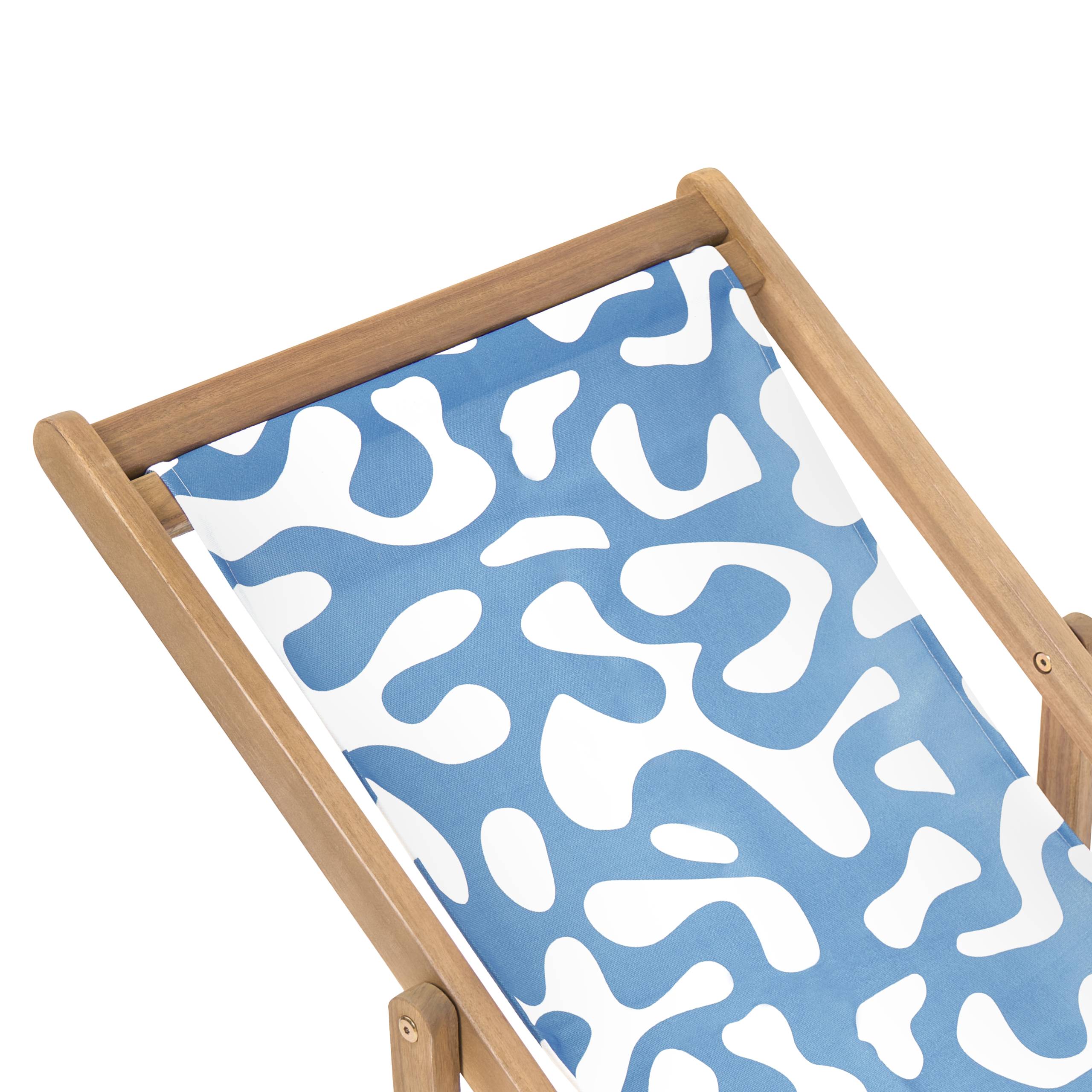 Beliani - Toile pour transat et chilienne Polyester Bleu ANZIO/AVELLINO - 44x113x1- Beliani - Image 5