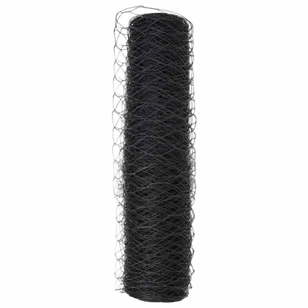 Clôture hexagonale PVC Gris 10 x 0.5 m, Poids :1.1kg - PANGIVO - Image 6
