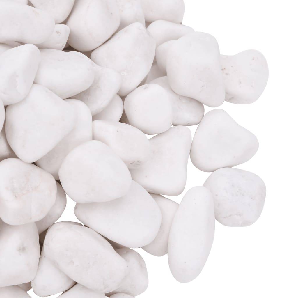 ComfortXL - Galets Décoratifs Blancs Pierres Naturelles pour Aménagement Allée & Jardin 2-5 cm 25 kg - ComfortXL Outdoor Living - Image 5