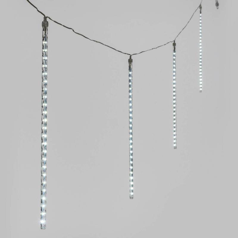 Lotti - Stalactites lumineux LED effet chute de neige 50CM par 10 glaçons blanc froid Lotti - Image 1