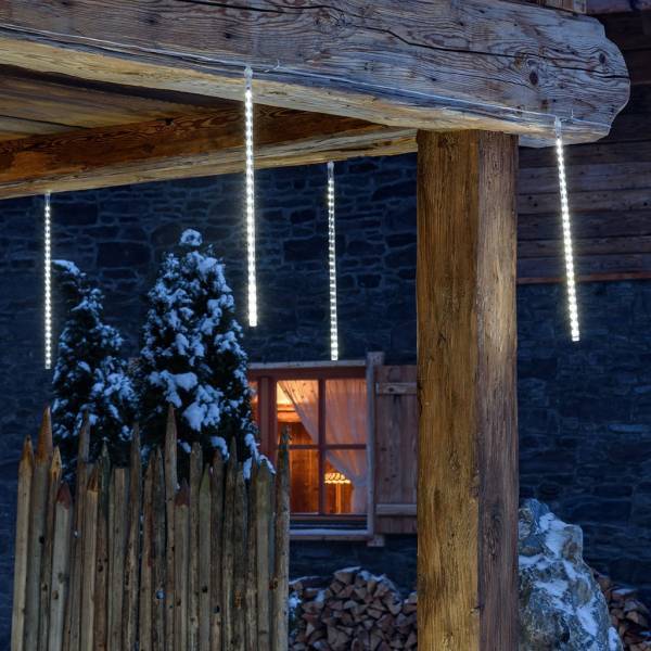 Lotti - Stalactites lumineux LED effet chute de neige 50CM par 10 glaçons blanc froid Lotti - Image 5