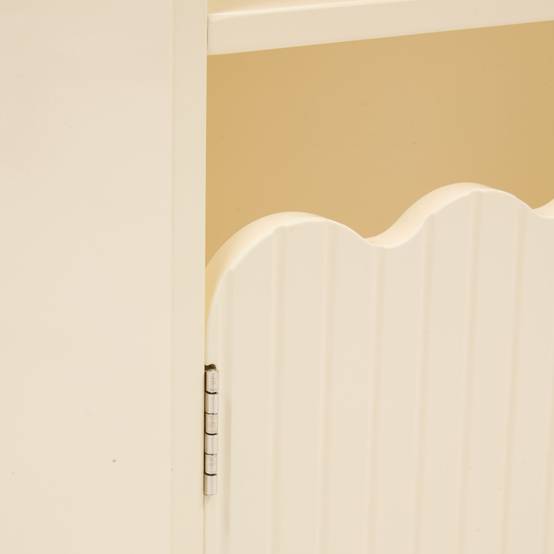 Bibliothèque enfant 2 portes et 4 niches BOULI - Beige - Atmosphera - Image 4