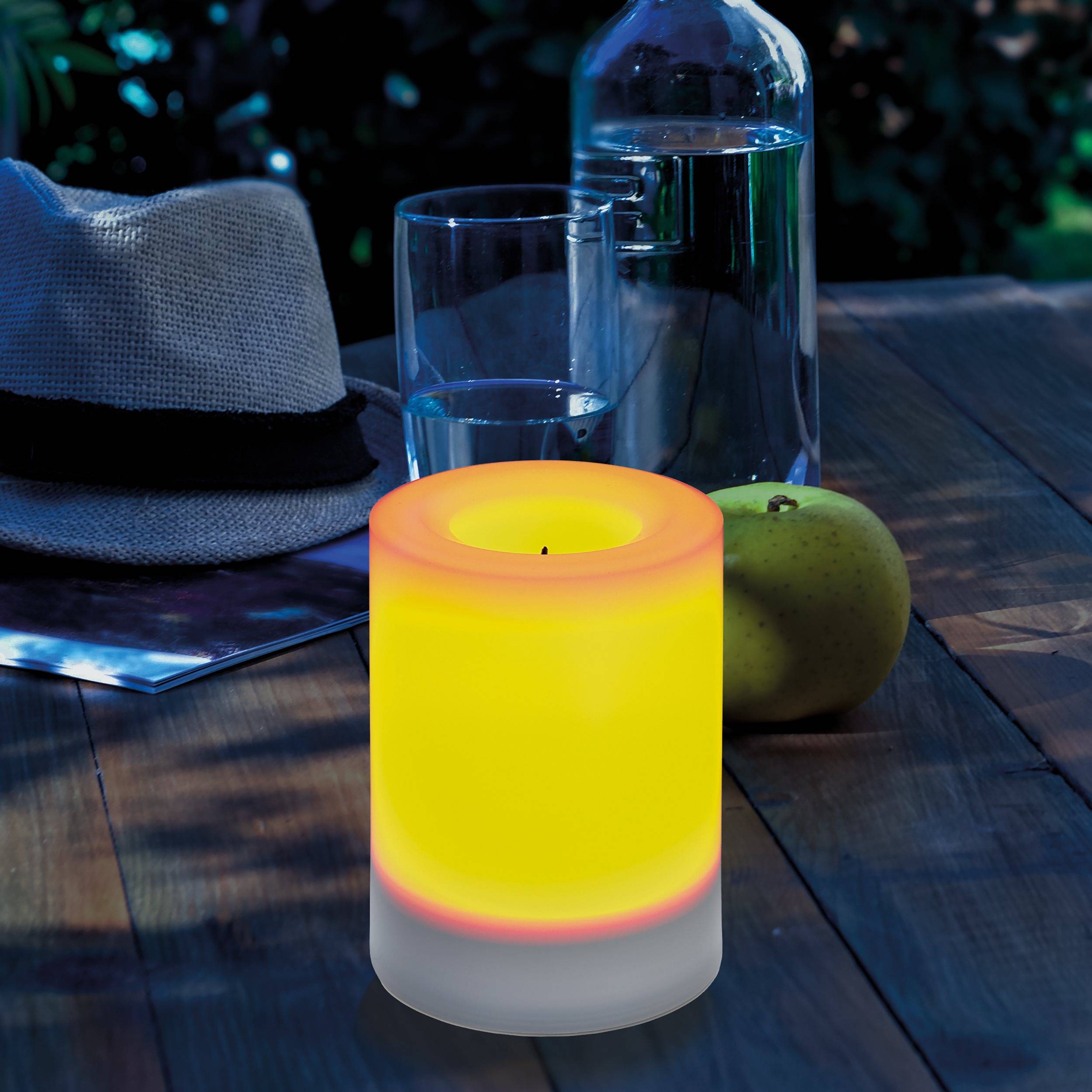 esotec - esotec Solar LED Bougie Mila 7,5x10cm Lumière vacillante Effet vacillant outdoor 102231 - Image 5