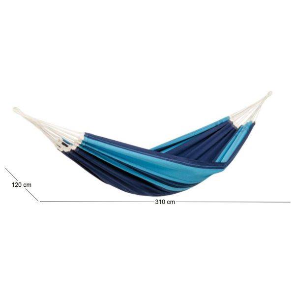 Amazonas - Hamac artisanal en coton Santana Bleu Amazonas - Image 10