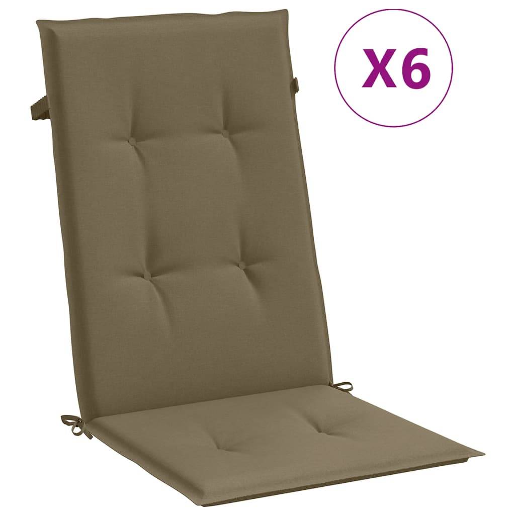 PANGIVO - Coussins de chaise à dossier haut polyester taupe mélangé 120 x 50 x 4 cm, poids:5.15kg - PANGIVO - Image 2