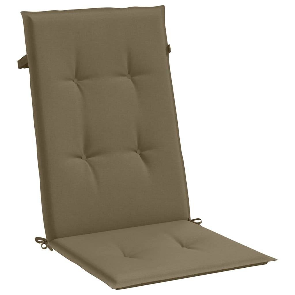 PANGIVO - Coussins de chaise à dossier haut polyester taupe mélangé 120 x 50 x 4 cm, poids:5.15kg - PANGIVO - Image 5