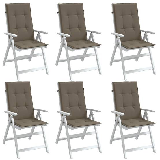 PANGIVO - Coussins de chaise à dossier haut polyester taupe mélangé 120 x 50 x 4 cm, poids:5.15kg - PANGIVO - Image 1
