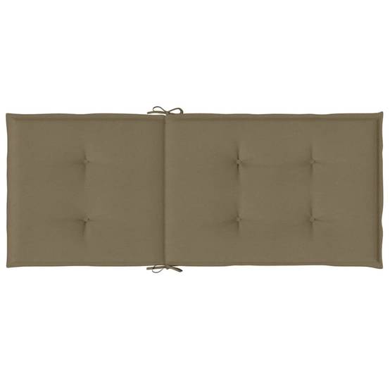 PANGIVO - Coussins de chaise à dossier haut polyester taupe mélangé 120 x 50 x 4 cm, poids:5.15kg - PANGIVO - Image 7