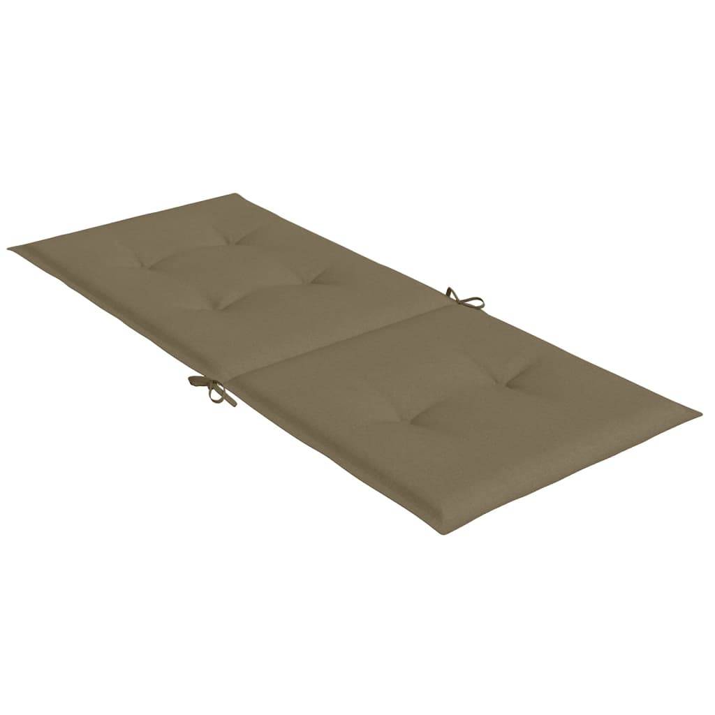 PANGIVO - Coussins de chaise à dossier haut polyester taupe mélangé 120 x 50 x 4 cm, poids:5.15kg - PANGIVO - Image 6