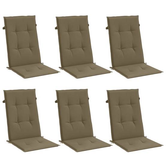 PANGIVO - Coussins de chaise à dossier haut polyester taupe mélangé 120 x 50 x 4 cm, poids:5.15kg - PANGIVO - Image 4