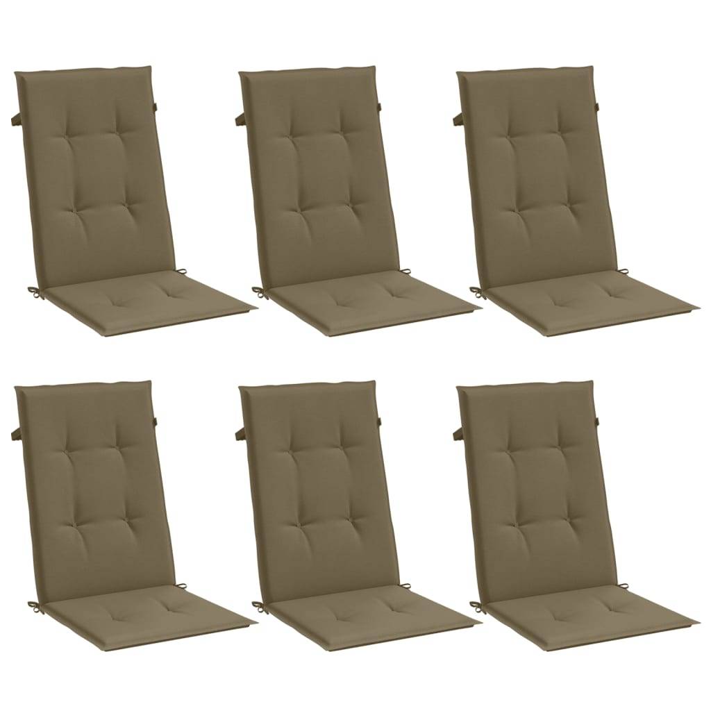PANGIVO - Coussins de chaise à dossier haut polyester taupe mélangé 120 x 50 x 4 cm, poids:5.15kg - PANGIVO - Image 4