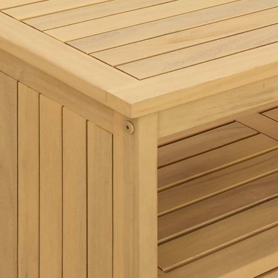 Table console jardin bois acacia clair 110 x 35 x 75 cm - PANGIVO - Image 9