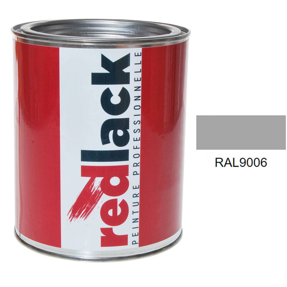 Peinture Aluminium blanc RAL 9006 Mat multisupport 1L Redlack - Image 1