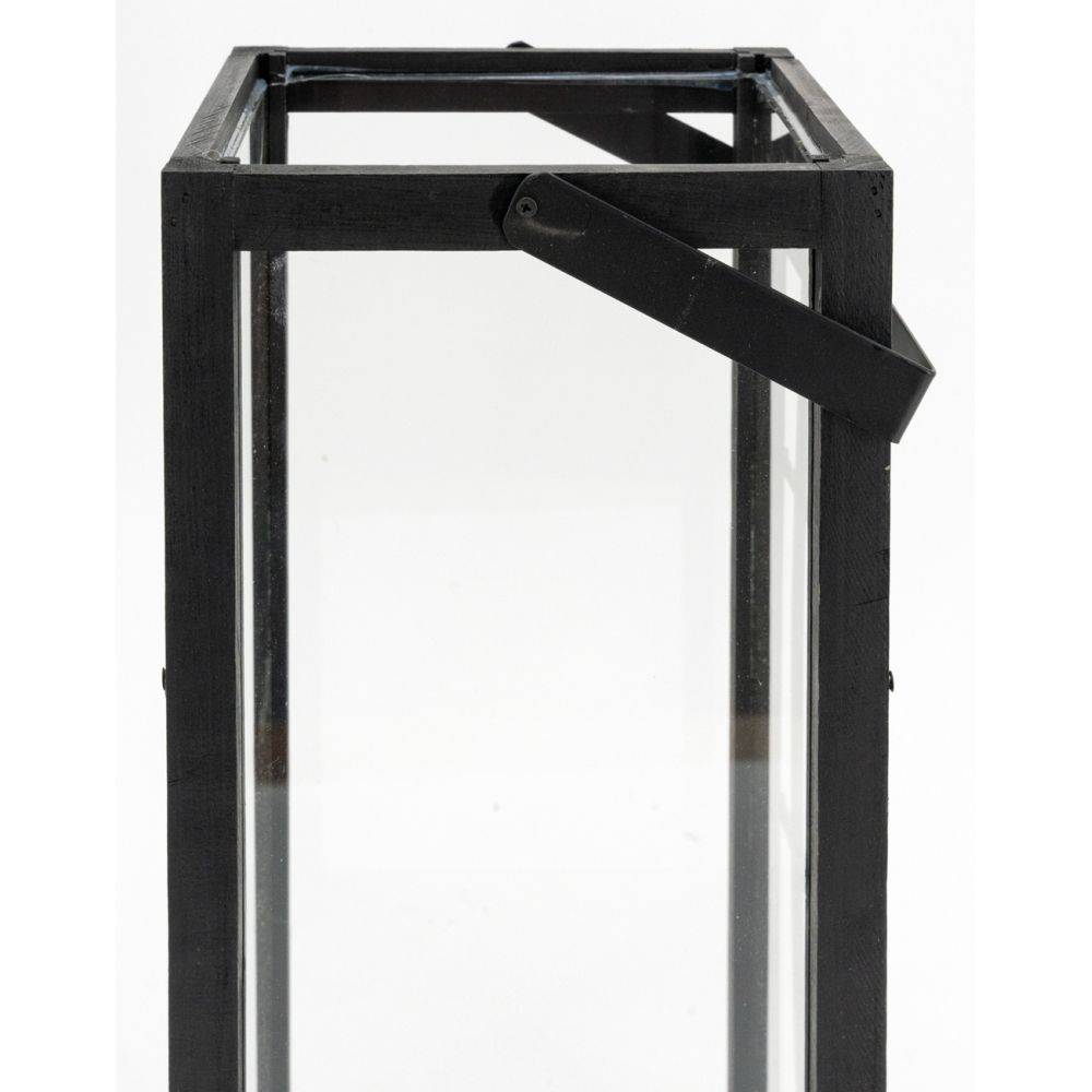 Aubry Gaspard - Lanterne en pin et métal noires (Lot de 2) - Image 3