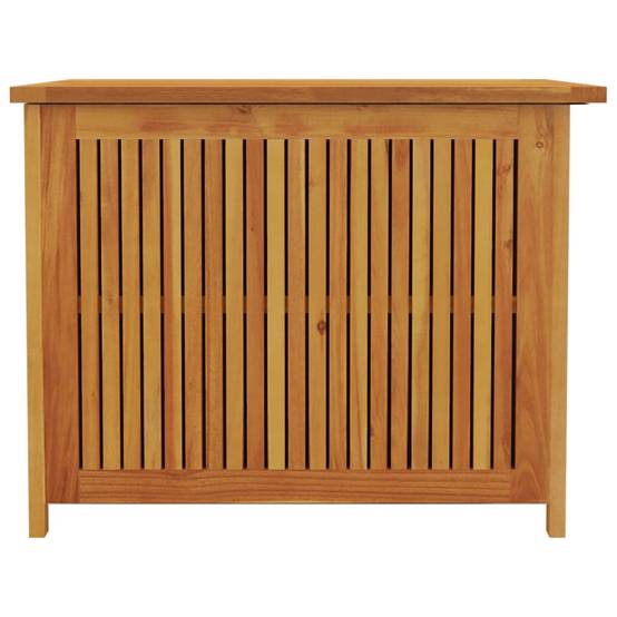 Coffre de rangement - Boîte de rangement extérieure - Coffre de jardin 75x75x58 cm bois massif d'acacia - Image 5
