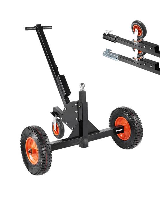 VEVOR Chariot remorque 2 en 1, charge languette 680.4kg, hauteur réglable. - Image 1