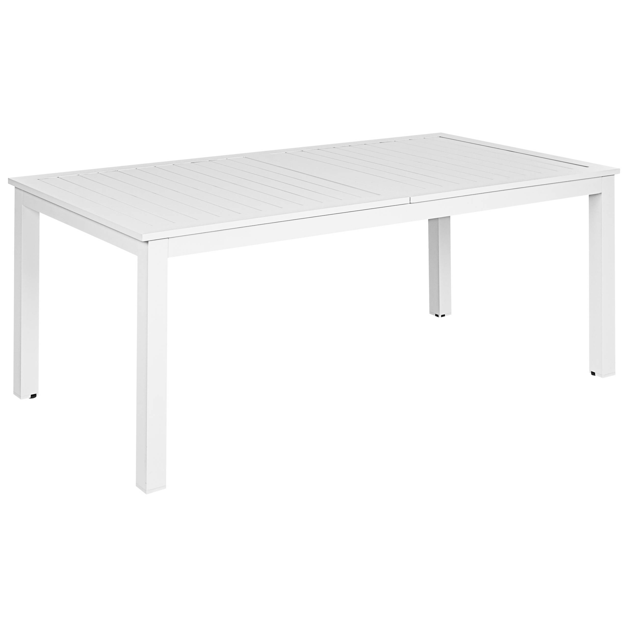 Beliani - Table de repas, 8 Personnes Aluminium Blanc SKALOMA - Beliani - Image 4