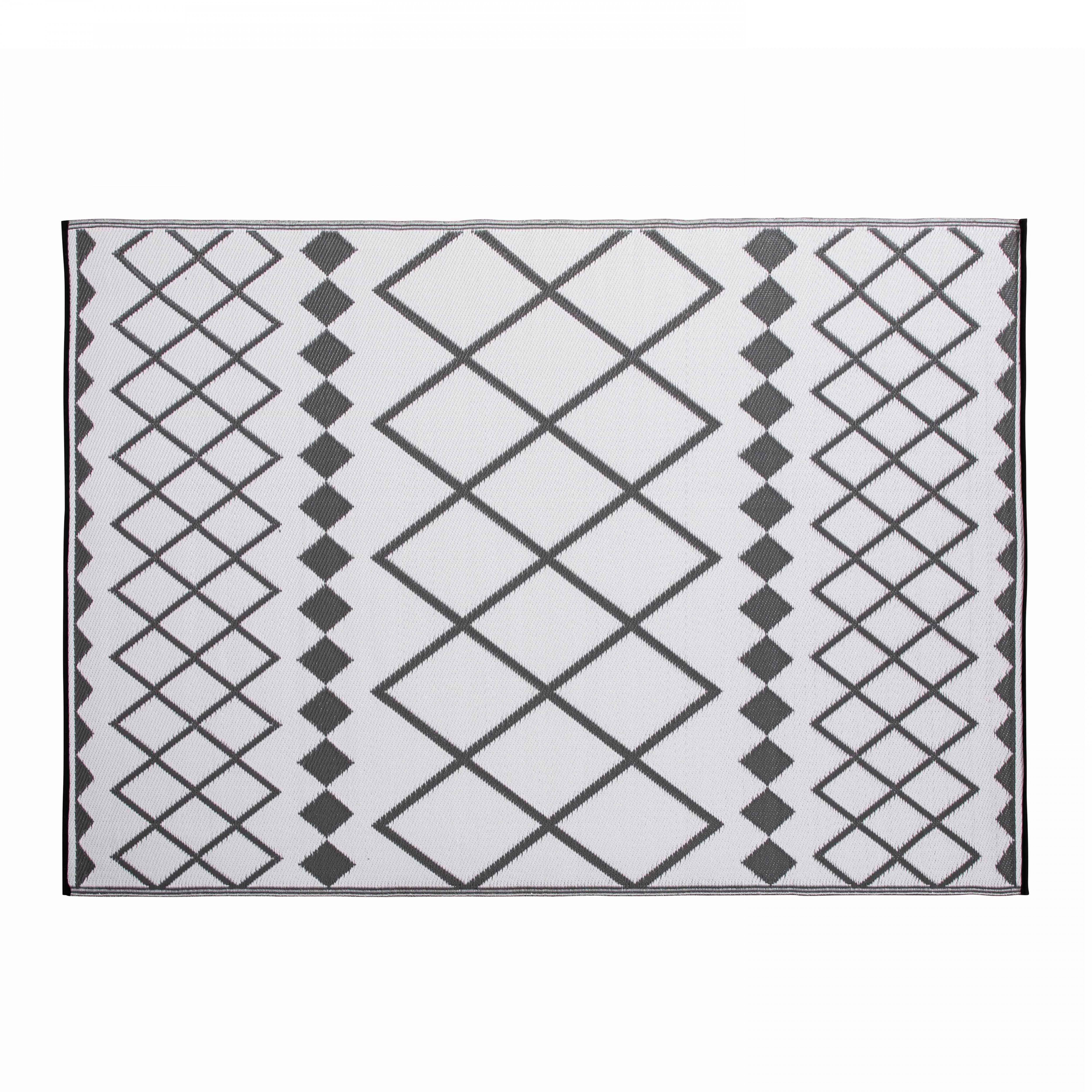 Oviala - Tapis d'extérieur en polypropylène recyclé gris 230 x 160 cm - Oviala - Image 3