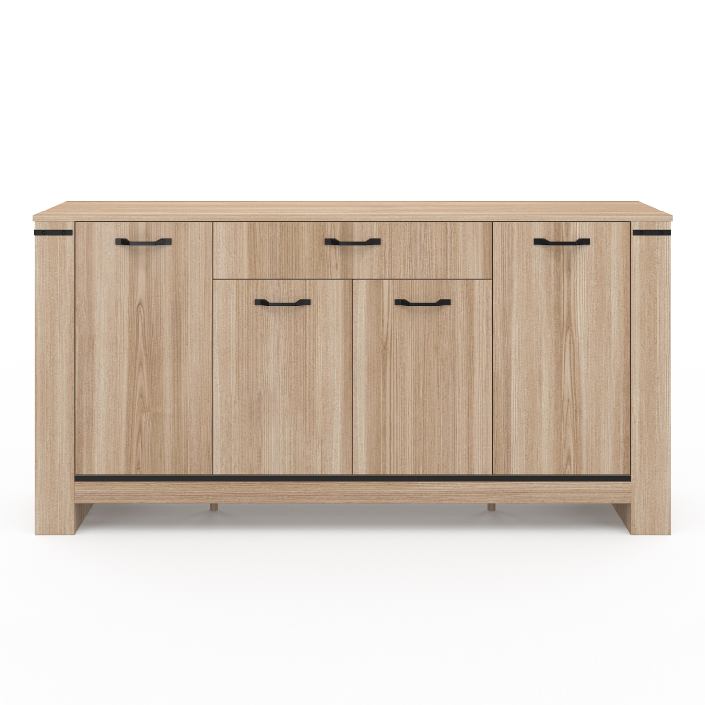 Buffet 160 m IDAHO 4 portes avec tiroir design contemporain - Image 3