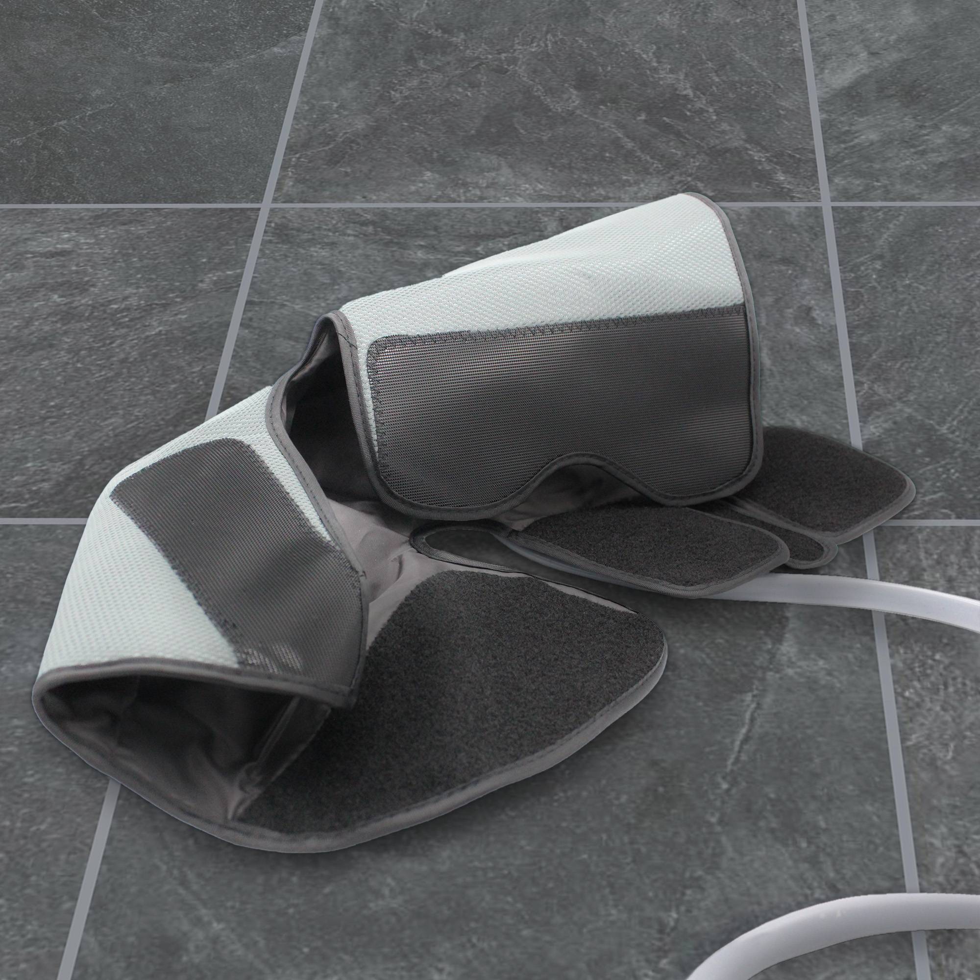 Fishtec - Masseur pieds et mollets FISHTEC, technique pressothérapie, fonction chaleur, télécommandé, 3 modes et 3 intensités, coloris gris - Image 5