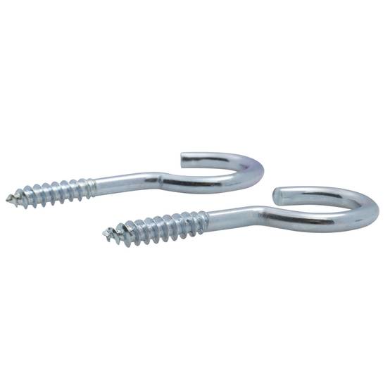 Crochet à visser zingué filet bois Viswood - 3,5x20mm (lot de 9 crochets) - Image 1