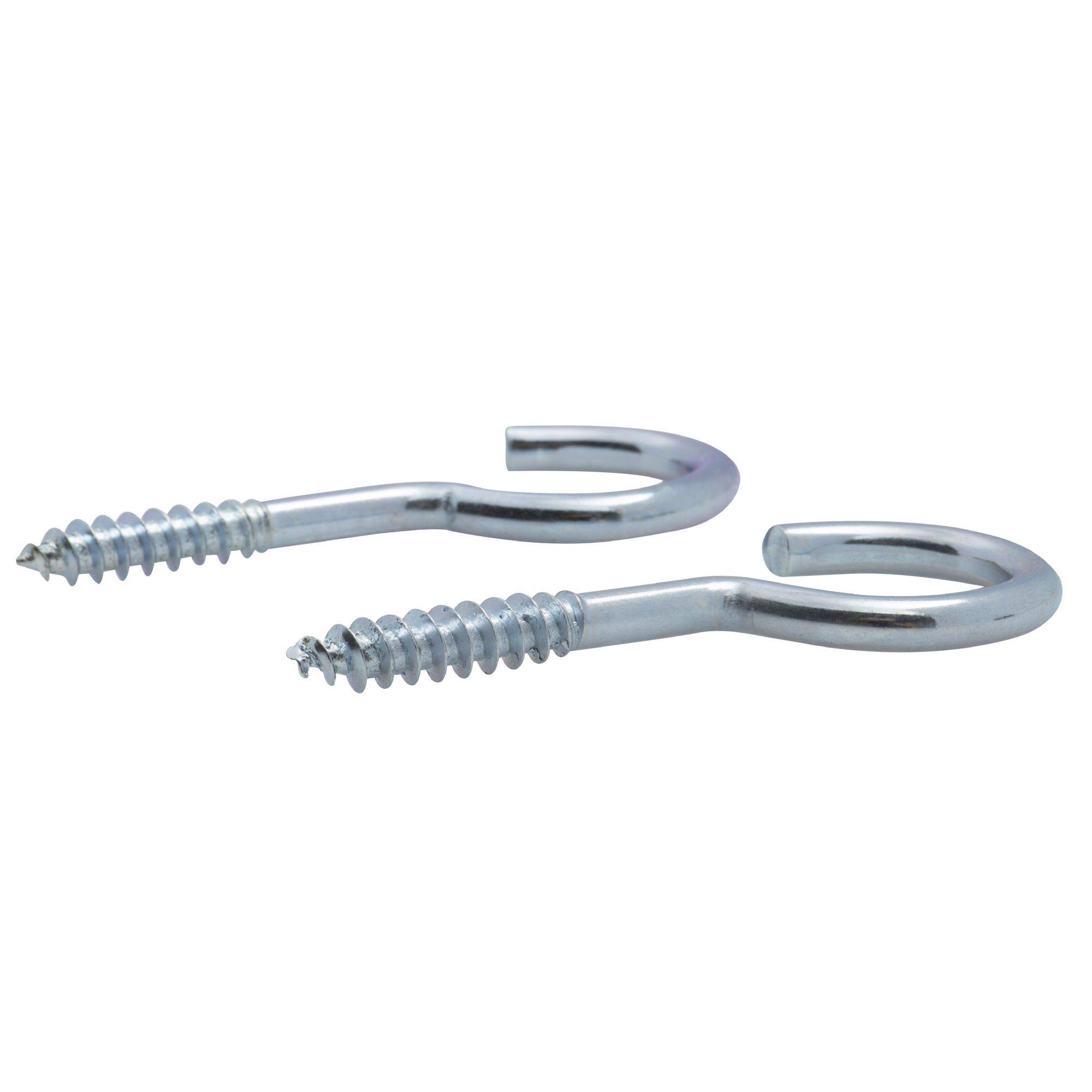 Crochet à visser zingué filet bois Viswood - 3,5x20mm (lot de 9 crochets)