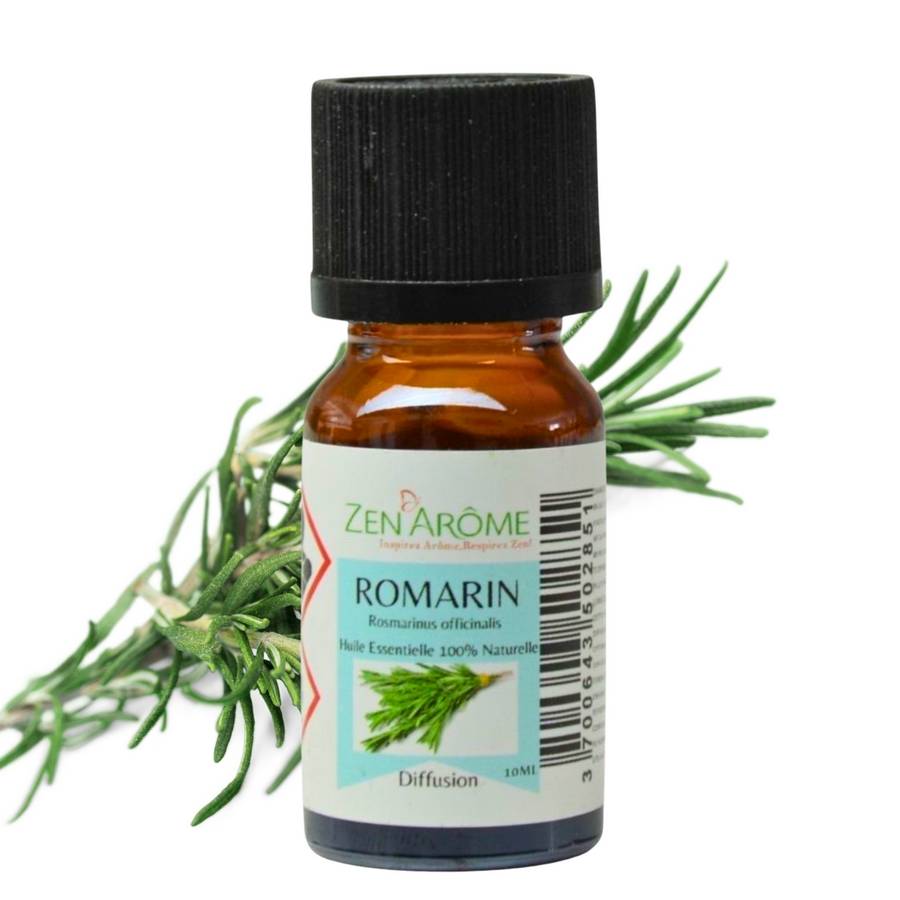 Huile Essentielle de Romarin – 100% Pure et Naturelle - Diffusion pour Aromathérapie – 10ml – Conditionné en France - Zen'Arôme - Image 2